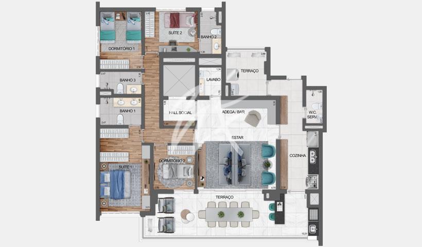 156 m² - B